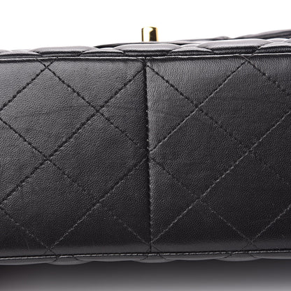 Chanel Lambskin Quilted Jumbo Double Flap Black 11 of 15