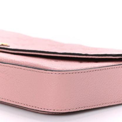 Louis Vuitton Empreinte Pochette Felicie Chain Wallet Rose Poudre 9 of 9