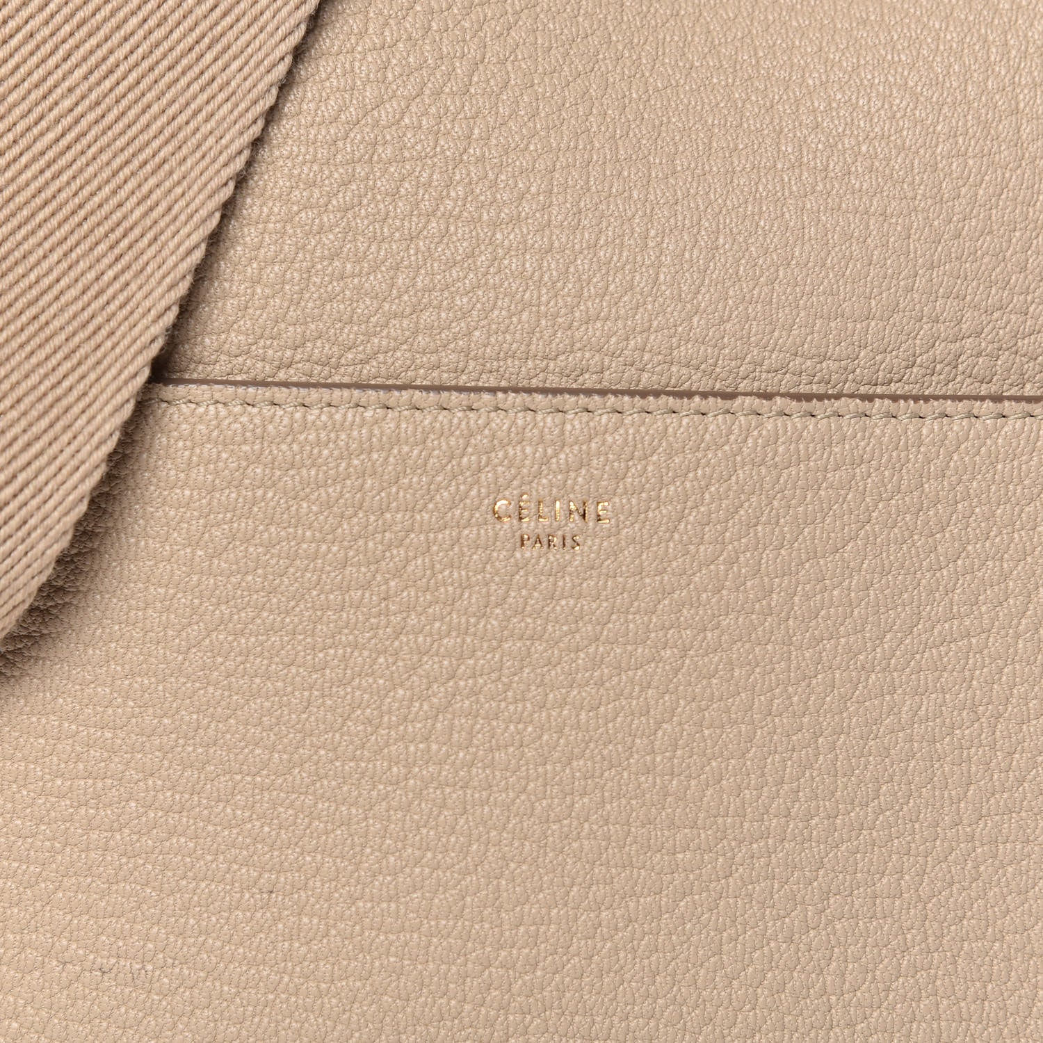 Celine Soft Grained Calfskin Sangle Bucket Bag Dune 6 of 10