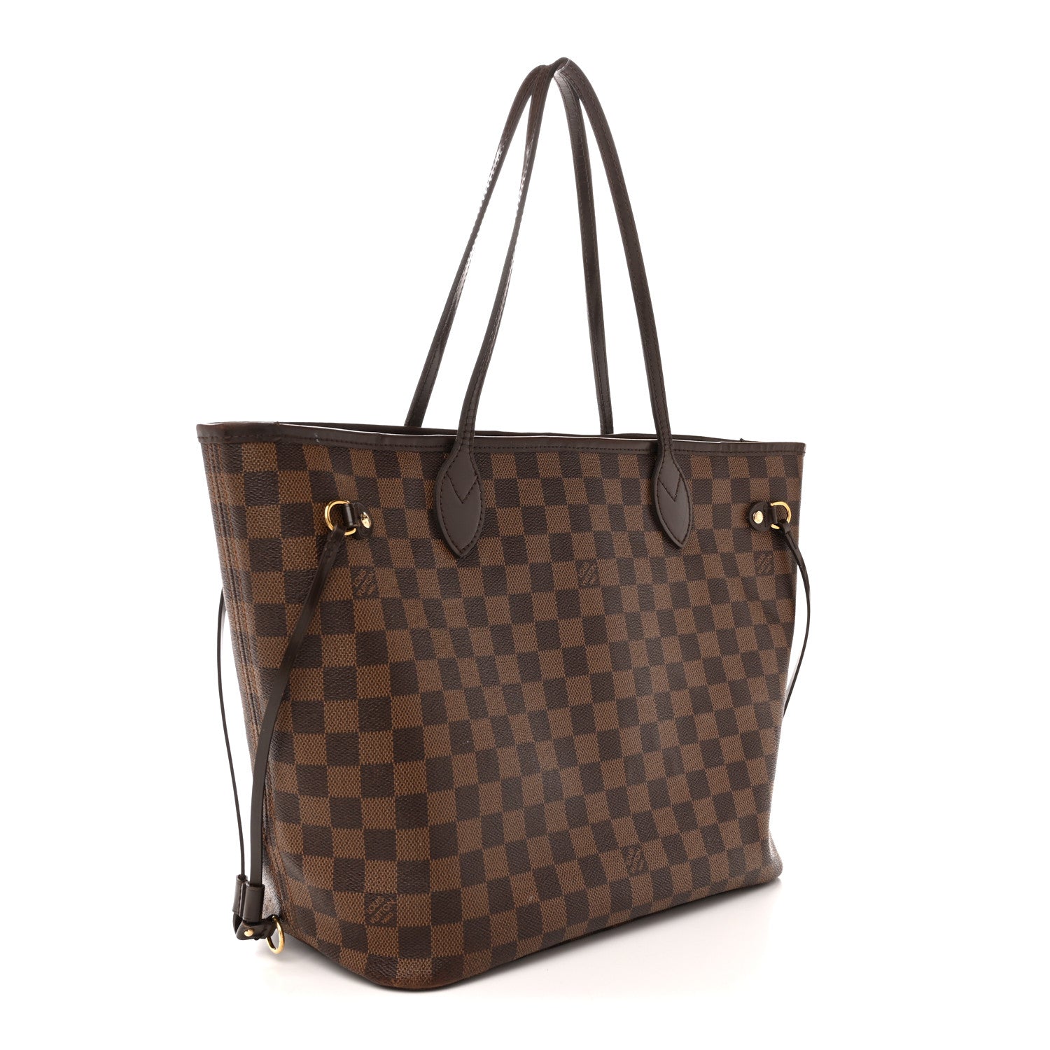 Louis Vuitton Damier Ebene Neo Neverfull MM Rose Ballerine 3 of 15