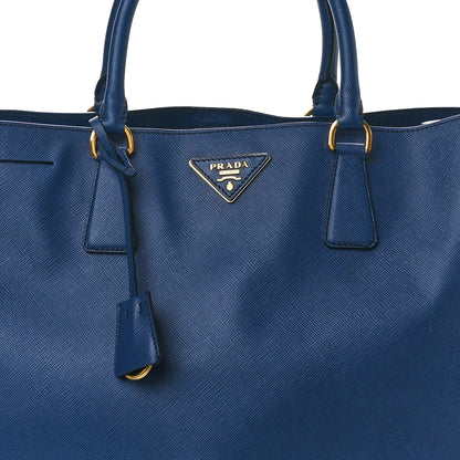 Prada Saffiano Lux Large Tote Bluette 7 of 9