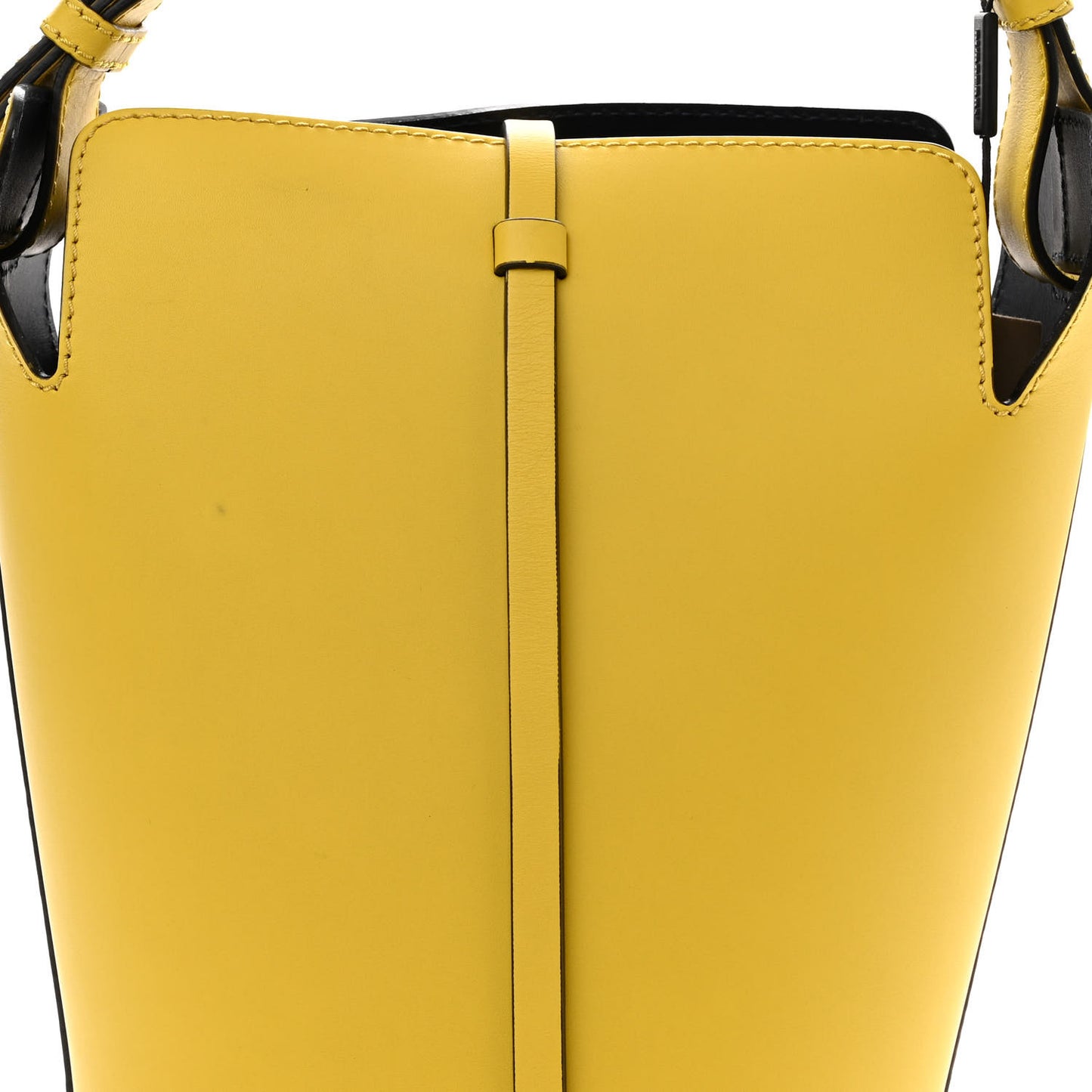 Supple Calfskin Medium Bucket Larch Yellow