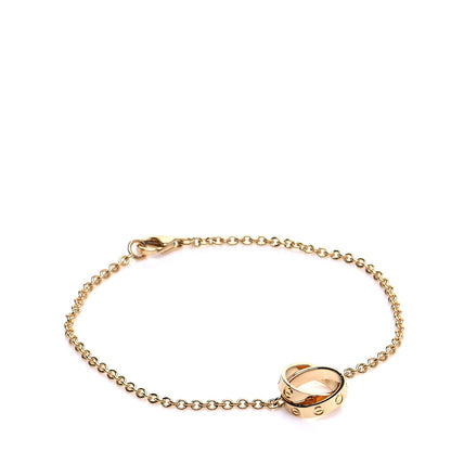 Cartier 18K Yellow Gold Interlocking LOVE Bracelet 1 of 6
