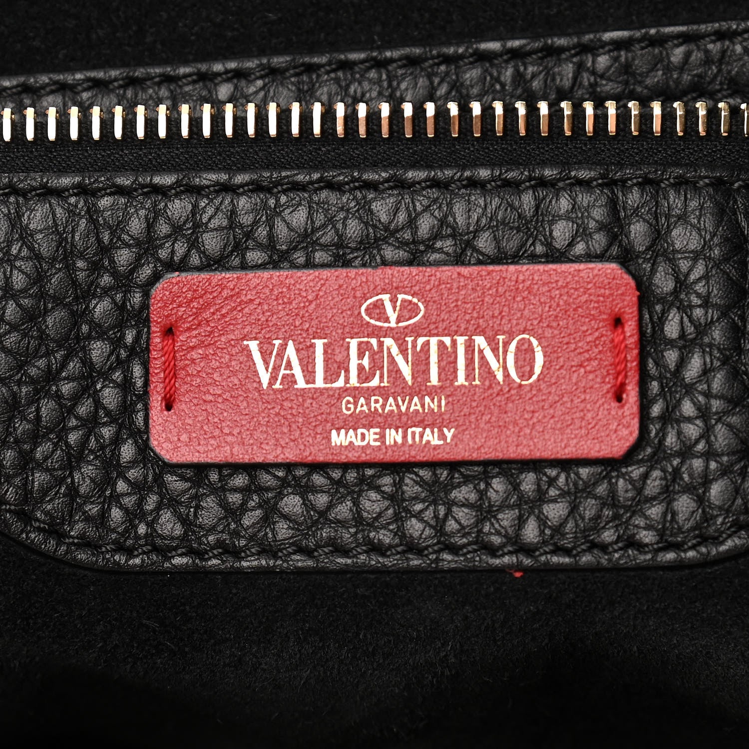 Valentino Garavani Grained Calfskin Rockstud Shoulder Tote Black 6 of 9