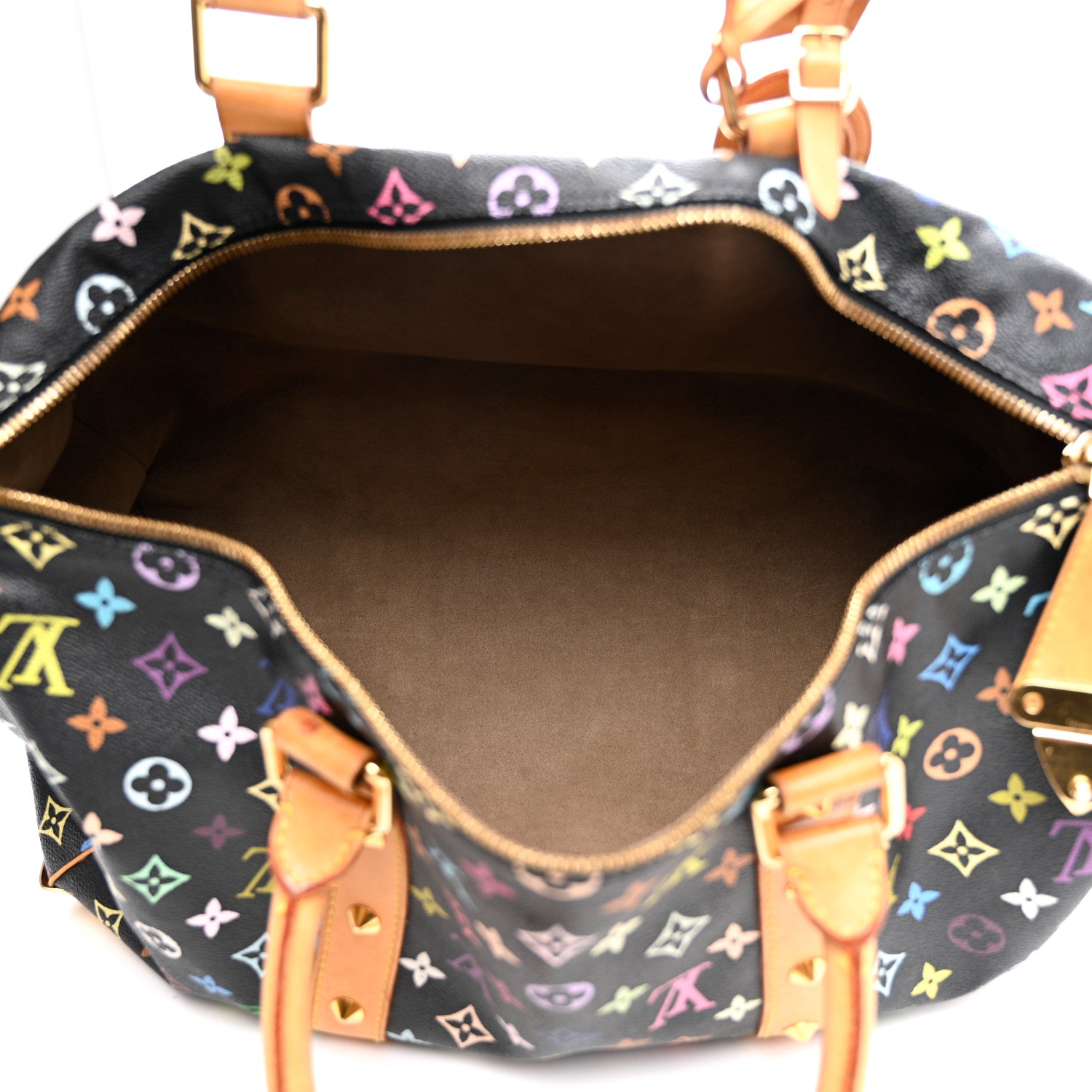 Louis Vuitton Monogram Multicolor Keepall 45 Black 5 of 20