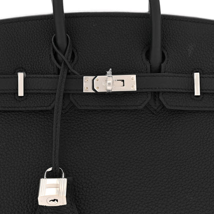 Hermes Togo Birkin 25 Black 8 of 12