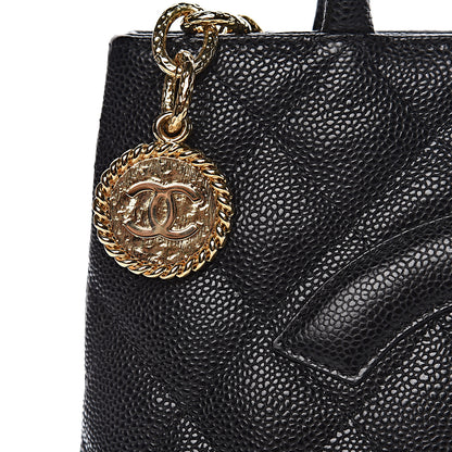 Chanel Caviar Quilted Medallion Tote Black 16 of 16