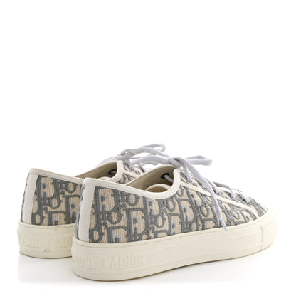 Christian Dior Canvas Oblique Walk'N'Dior Low Top Sneakers 41 Grey Stone 5 of 10