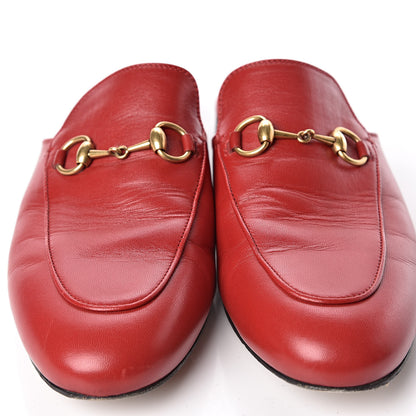 Gucci Malaga Kid Womens Princetown Slippers 37.5 Hibiscus Red 14 of 17