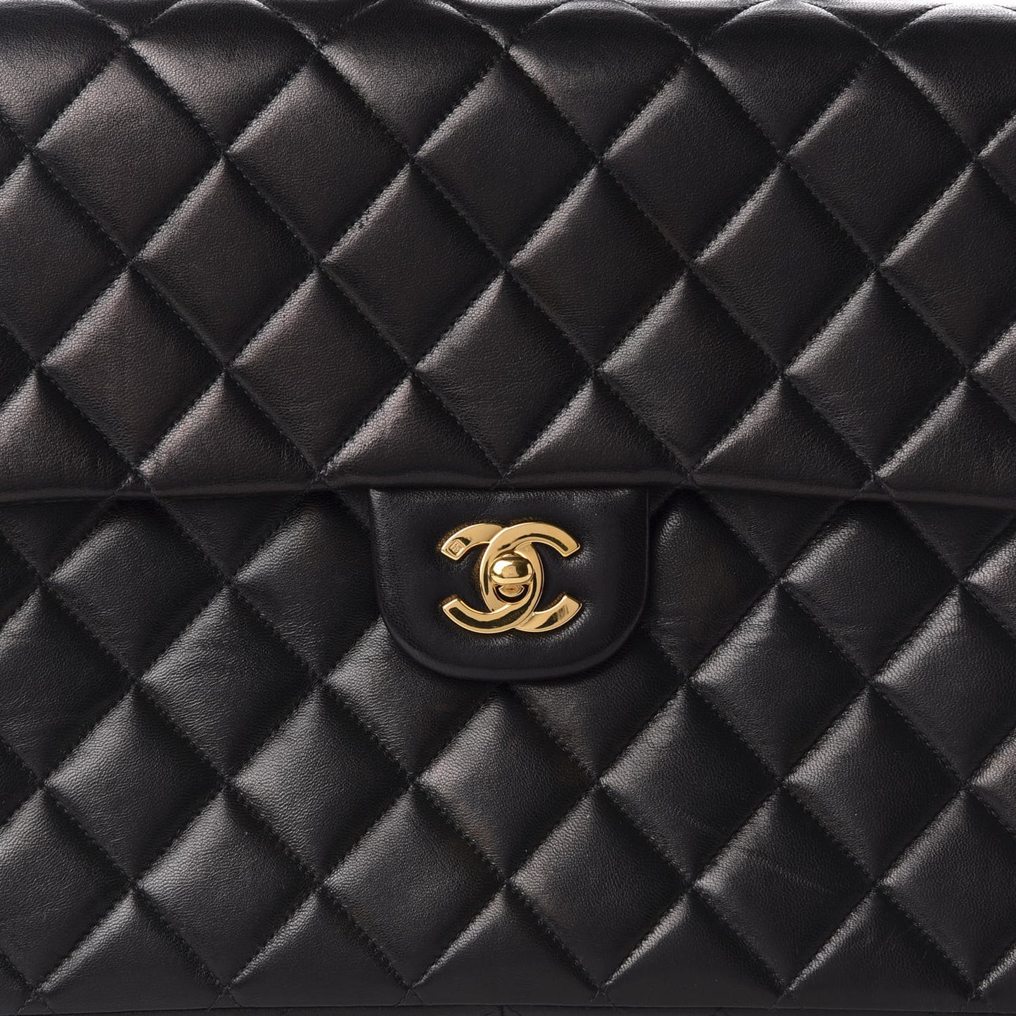 Lambskin Quilted Backpack Black