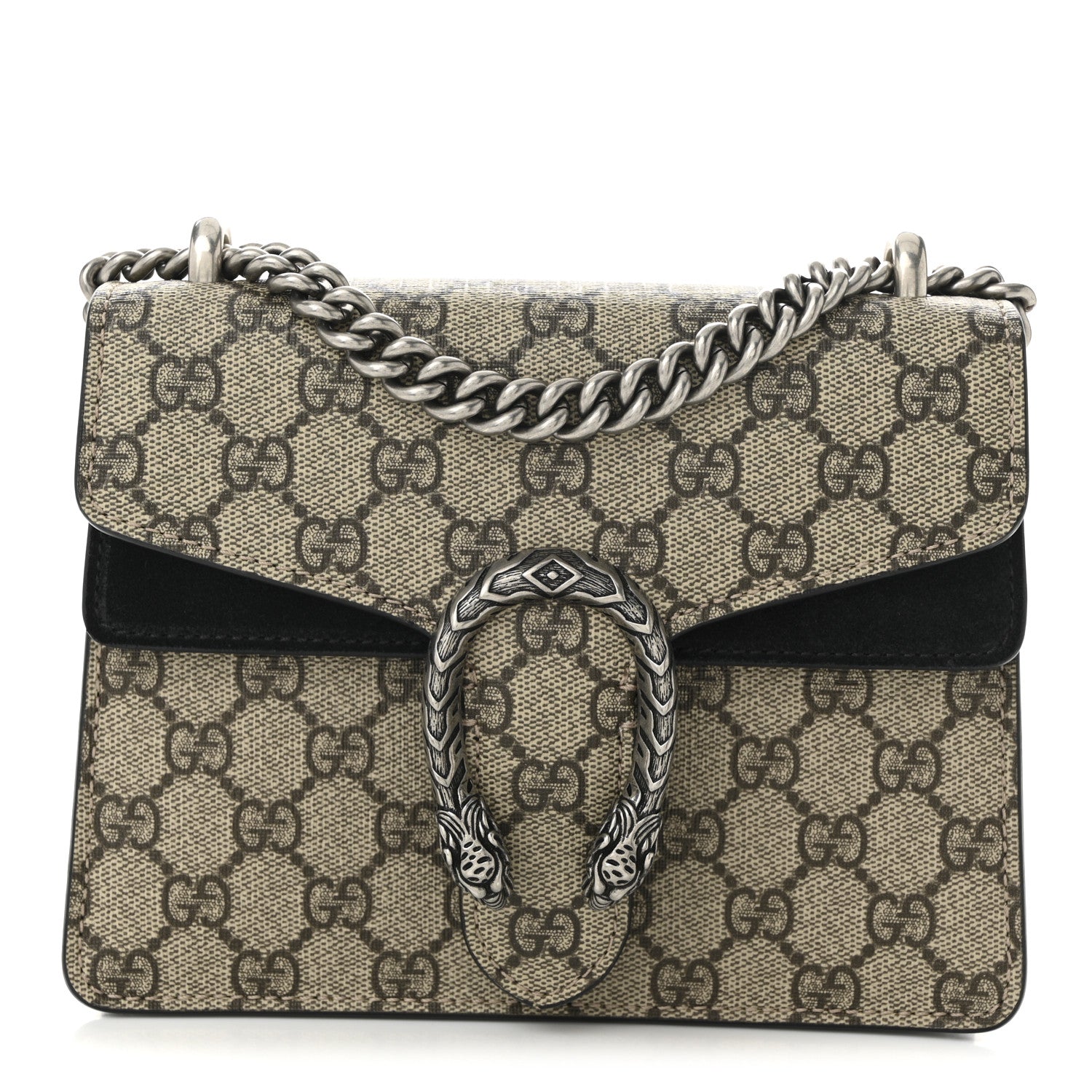 Gucci GG Supreme Monogram Mini Dionysus Shoulder Bag Black 1 of 11
