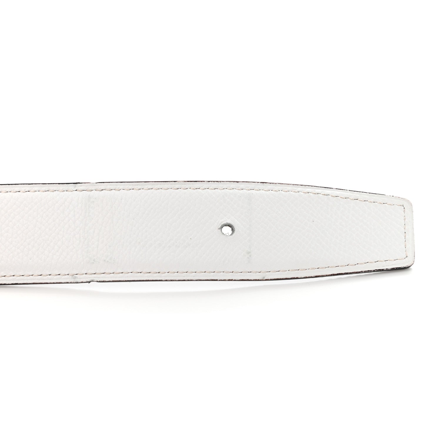 Hermes Epsom Togo 32mm H Belt 90 Etoupe White 8 of 11