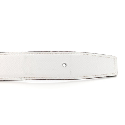 Hermes Epsom Togo 32mm H Belt 90 Etoupe White 8 of 11