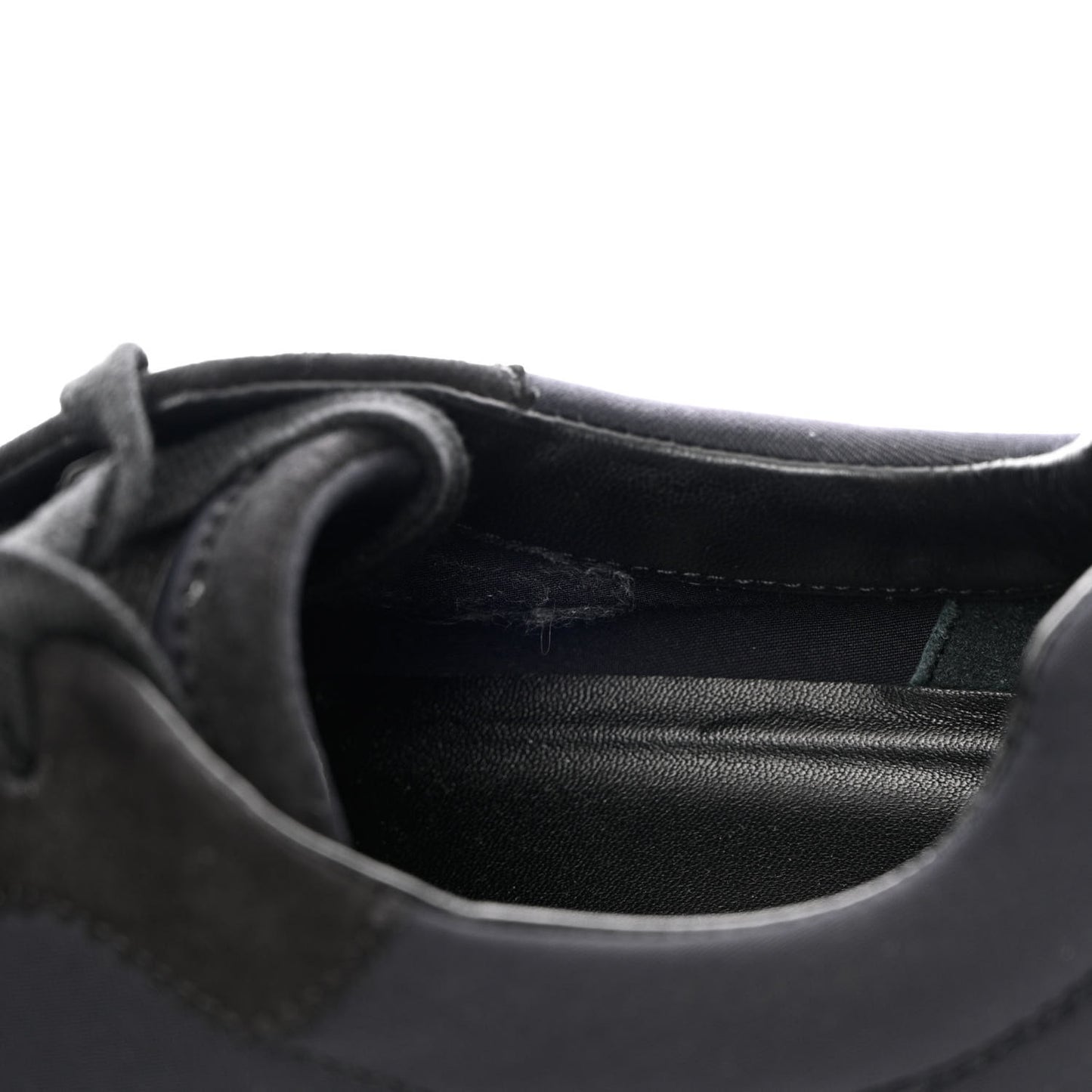 Technical Jersey Suede Goatskin Bouncing Sneakers 37 Black White