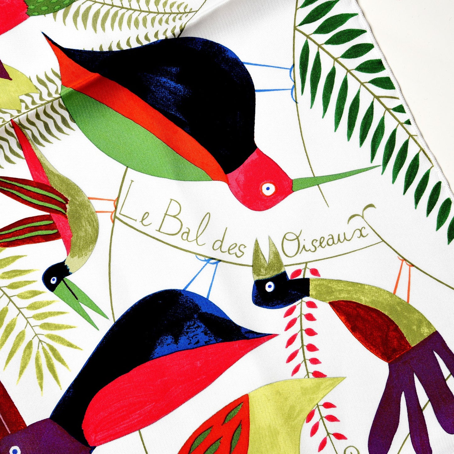 Silk Le Bal Des Oiseaux Scarf 90