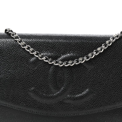Chanel Caviar Timeless CC Wallet On Chain WOC Black 9 of 12