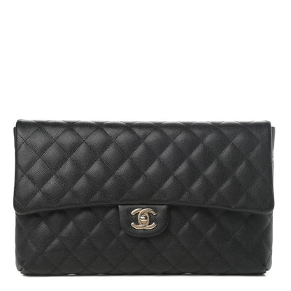Chanel Caviar Quilted Flap Clutch Black 1 of 7