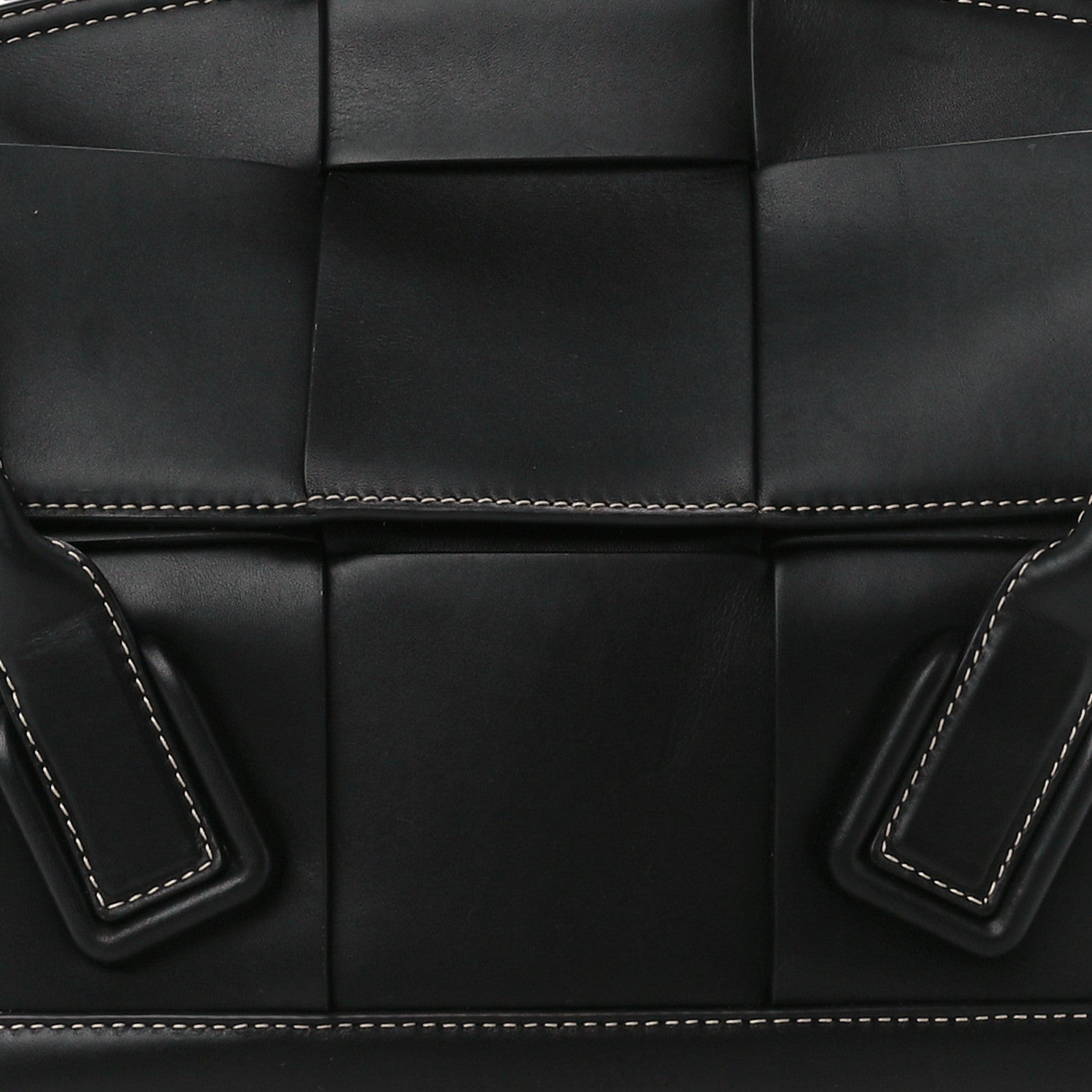Bottega Veneta French Calfskin Maxi Intrecciato Arco 33 Black 9 of 12