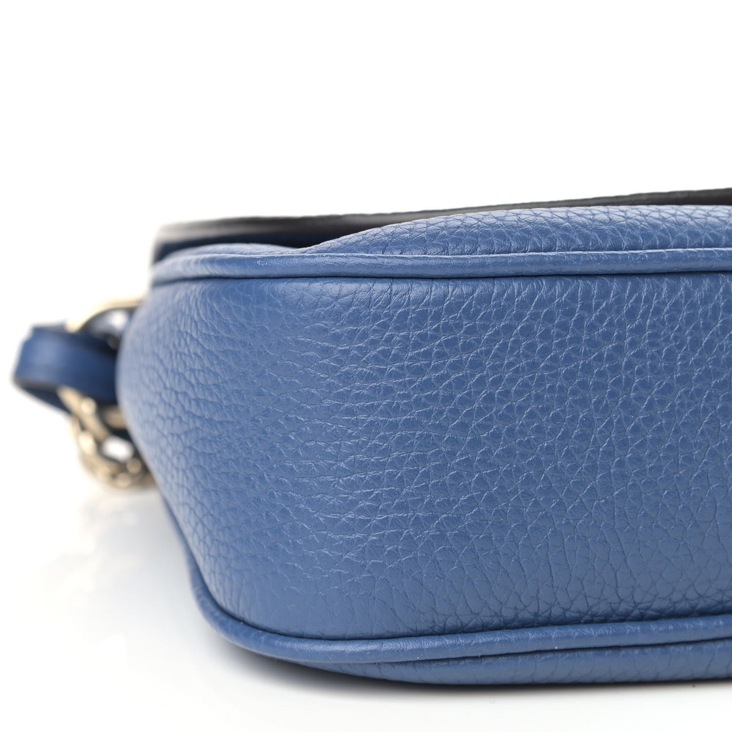 Pebbled Calfskin Medium Soho Flap Crossbody Caspian