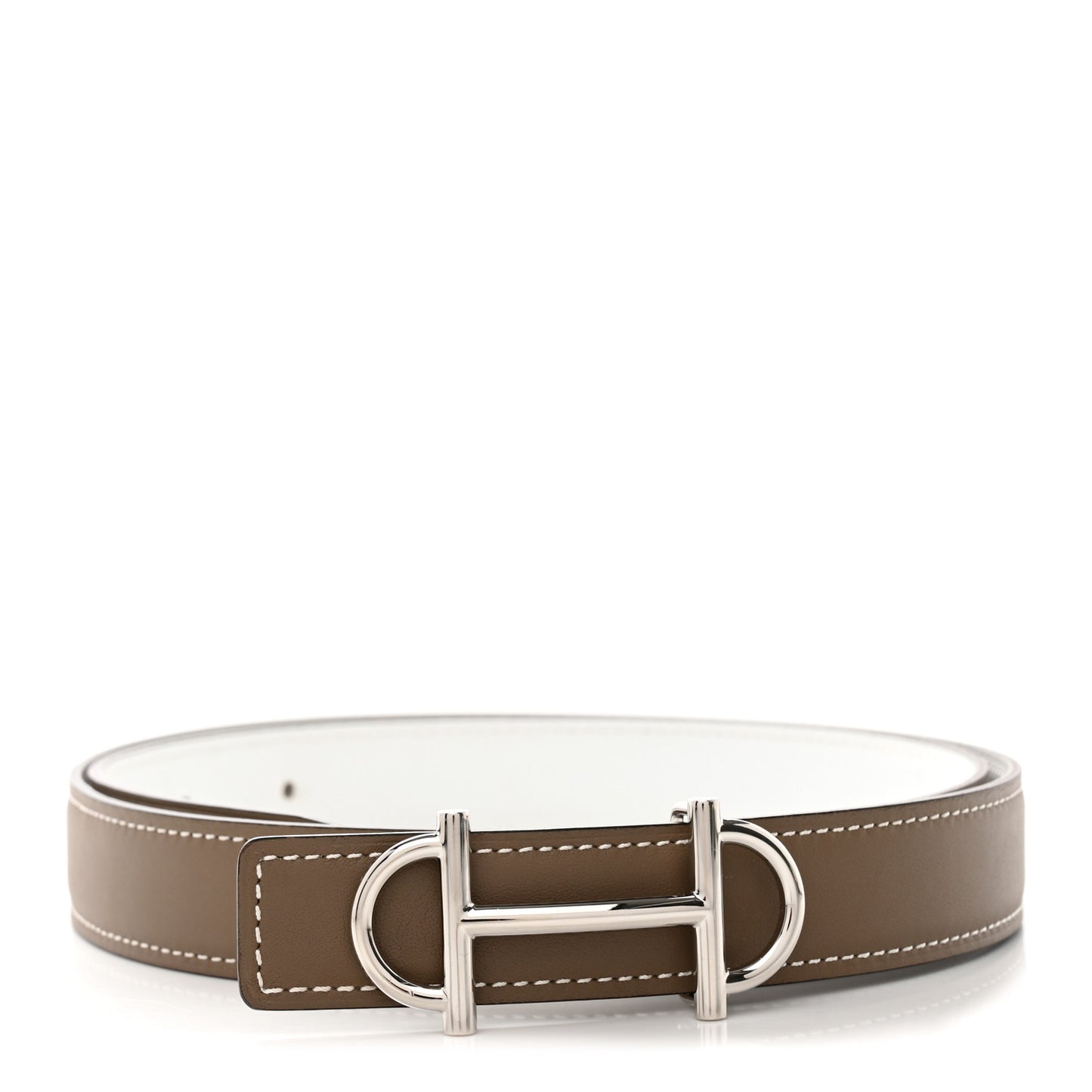 Epsom Swift 24mm Gamma Belt 85 Etoupe White