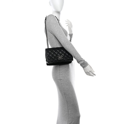 Chanel Goatskin Quilted Medium City Rock Flap Black 2 of 10