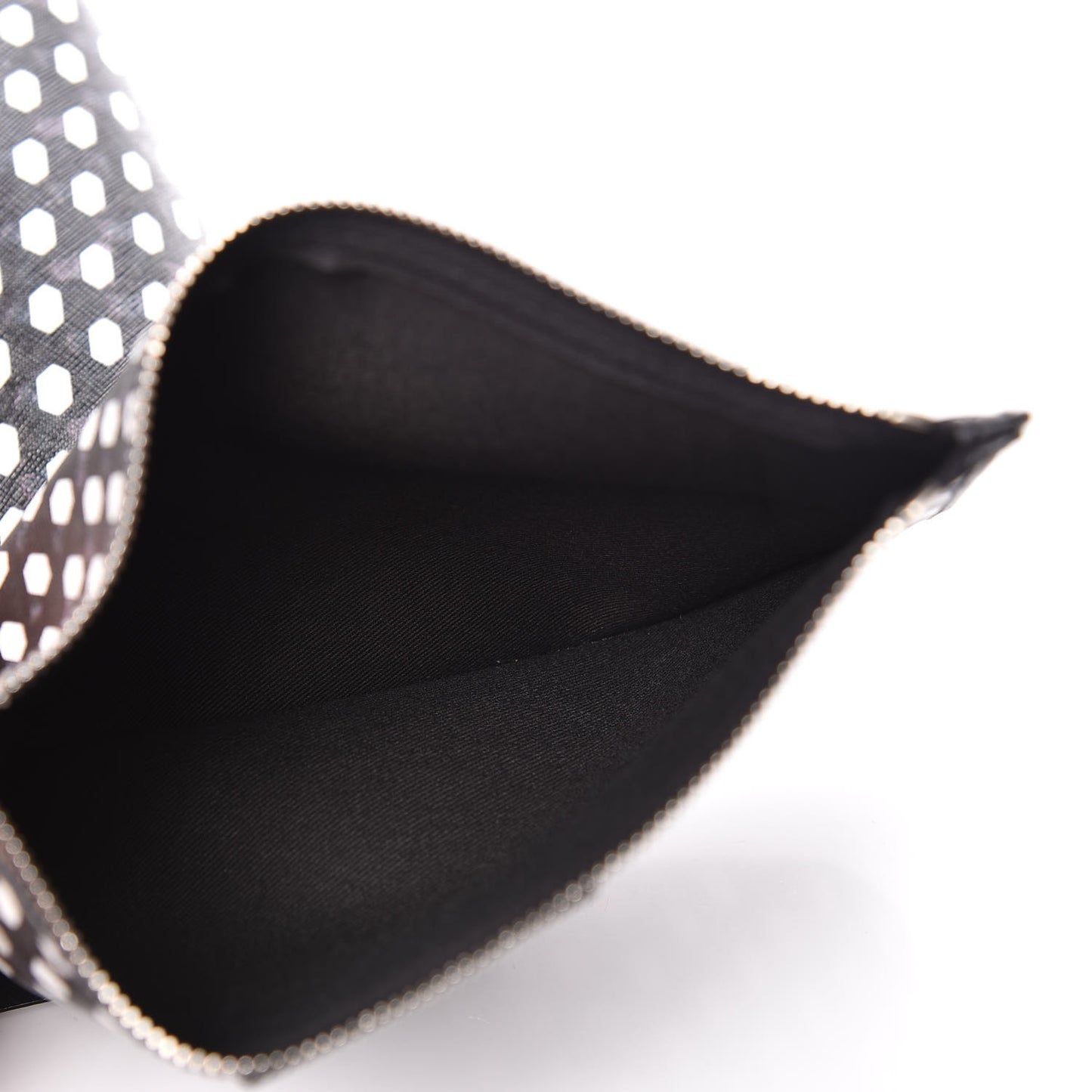 Coated Canvas Large Antigona Tote Black White