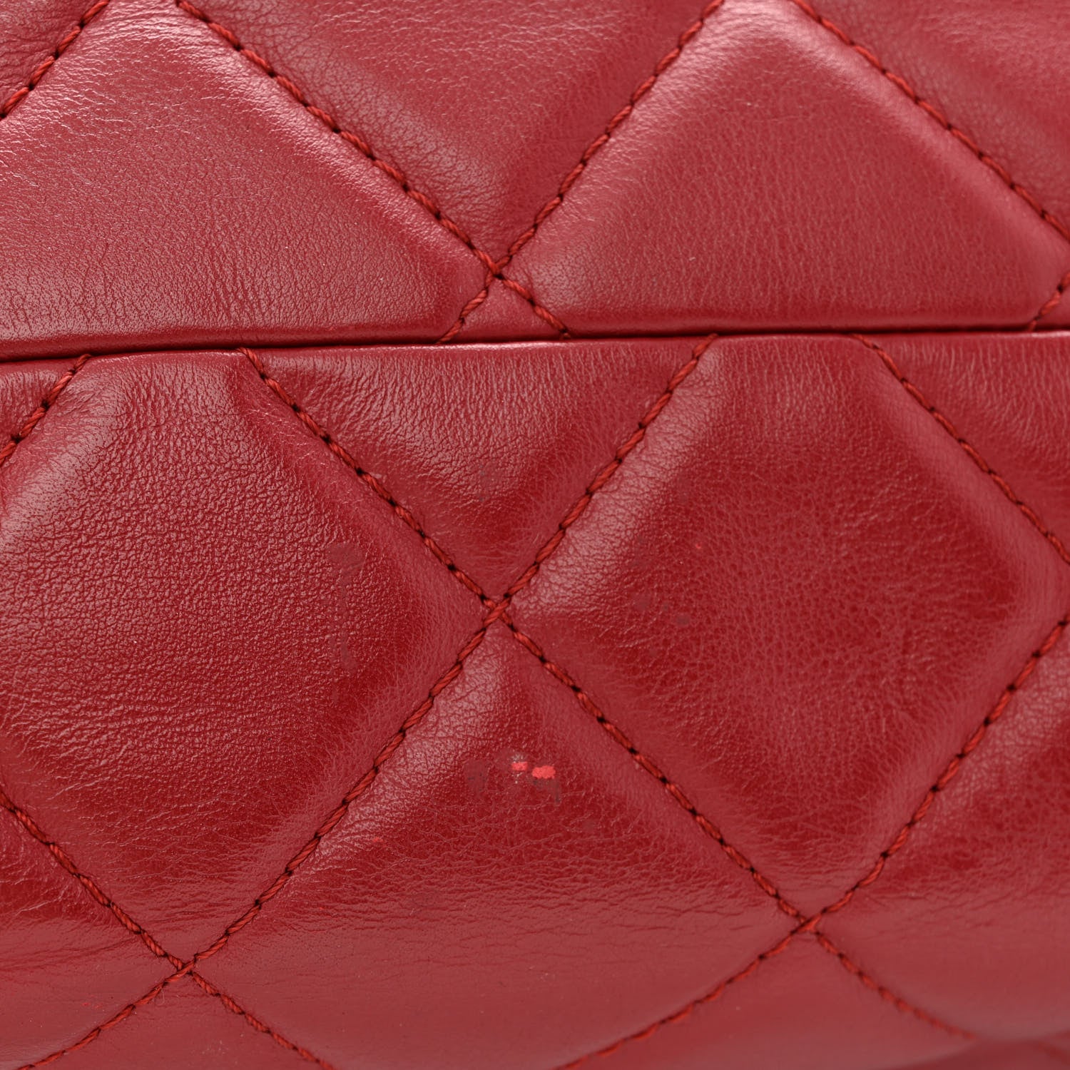 Chanel Calfskin Quilted In the Business North South Tote Red 13 of 13