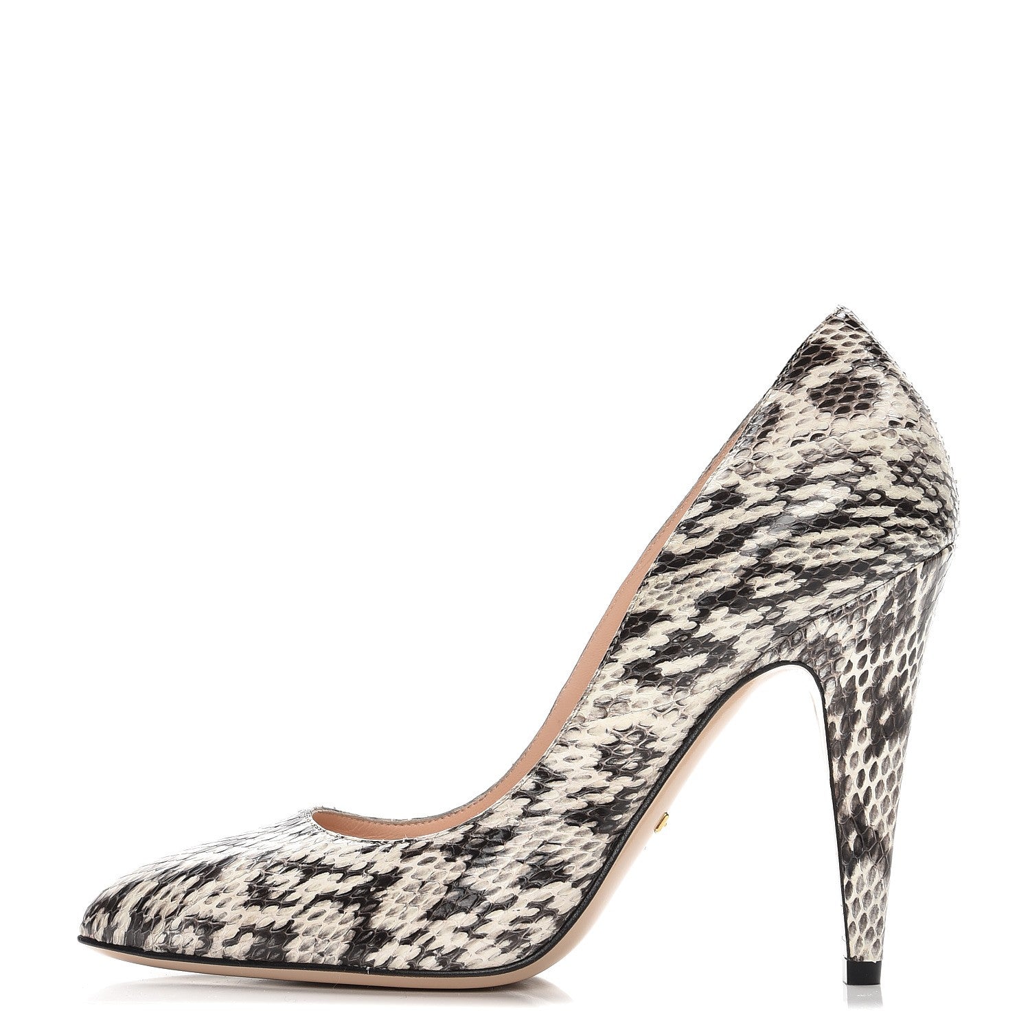 Gucci Elaphe Snakeskin Classic Pumps 38 Roccia 1 of 9