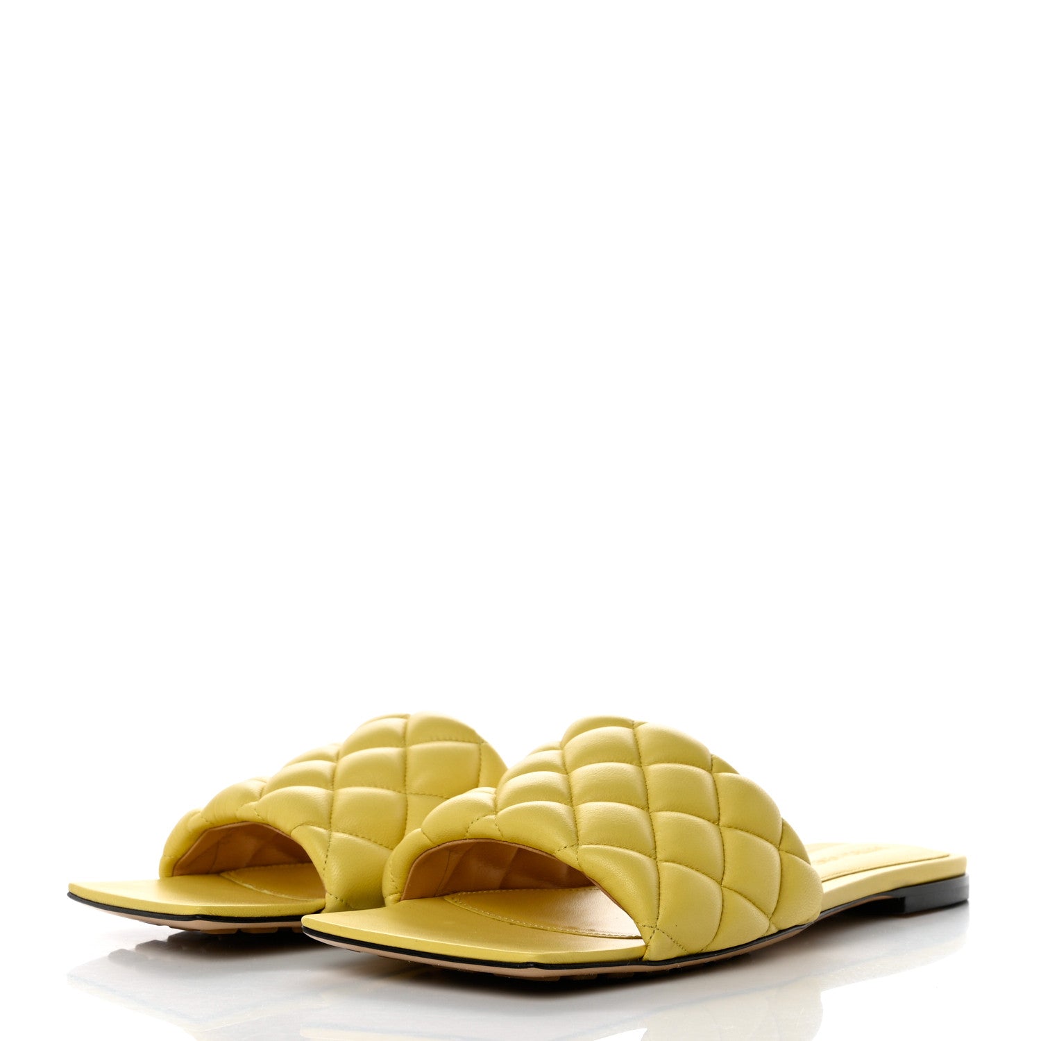 Bottega Veneta Nappa Matelasse Padded Flat Sandals 40 Pear 3 of 7