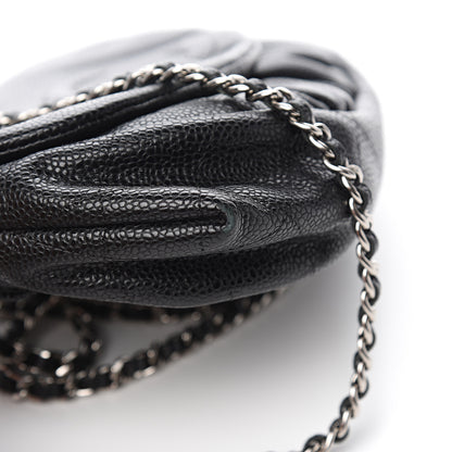 Chanel Caviar Half Moon Wallet On Chain WOC Black 8 of 10