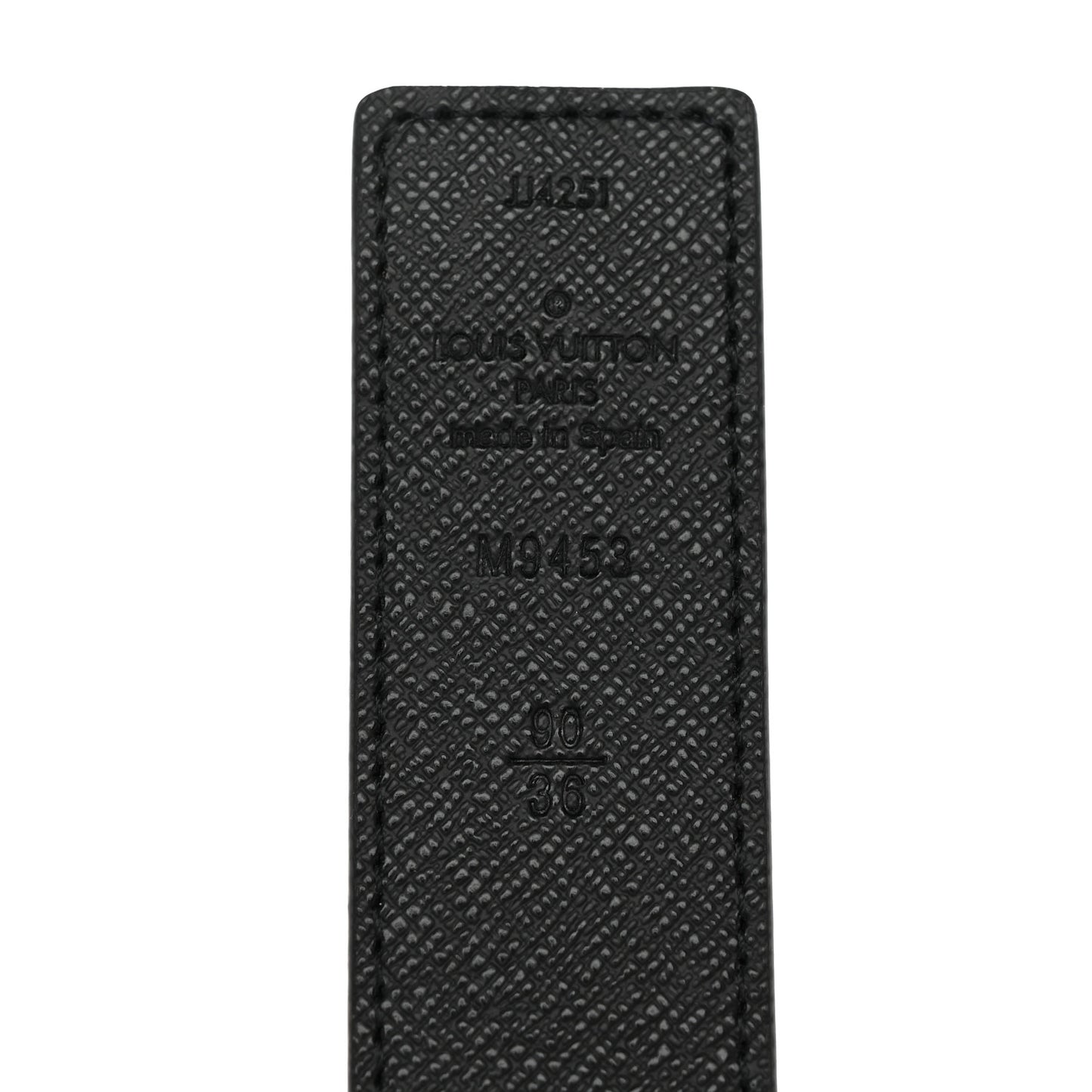 Calfskin Monogram 30mm LV Initiales Reversible Belt 90 36 Black