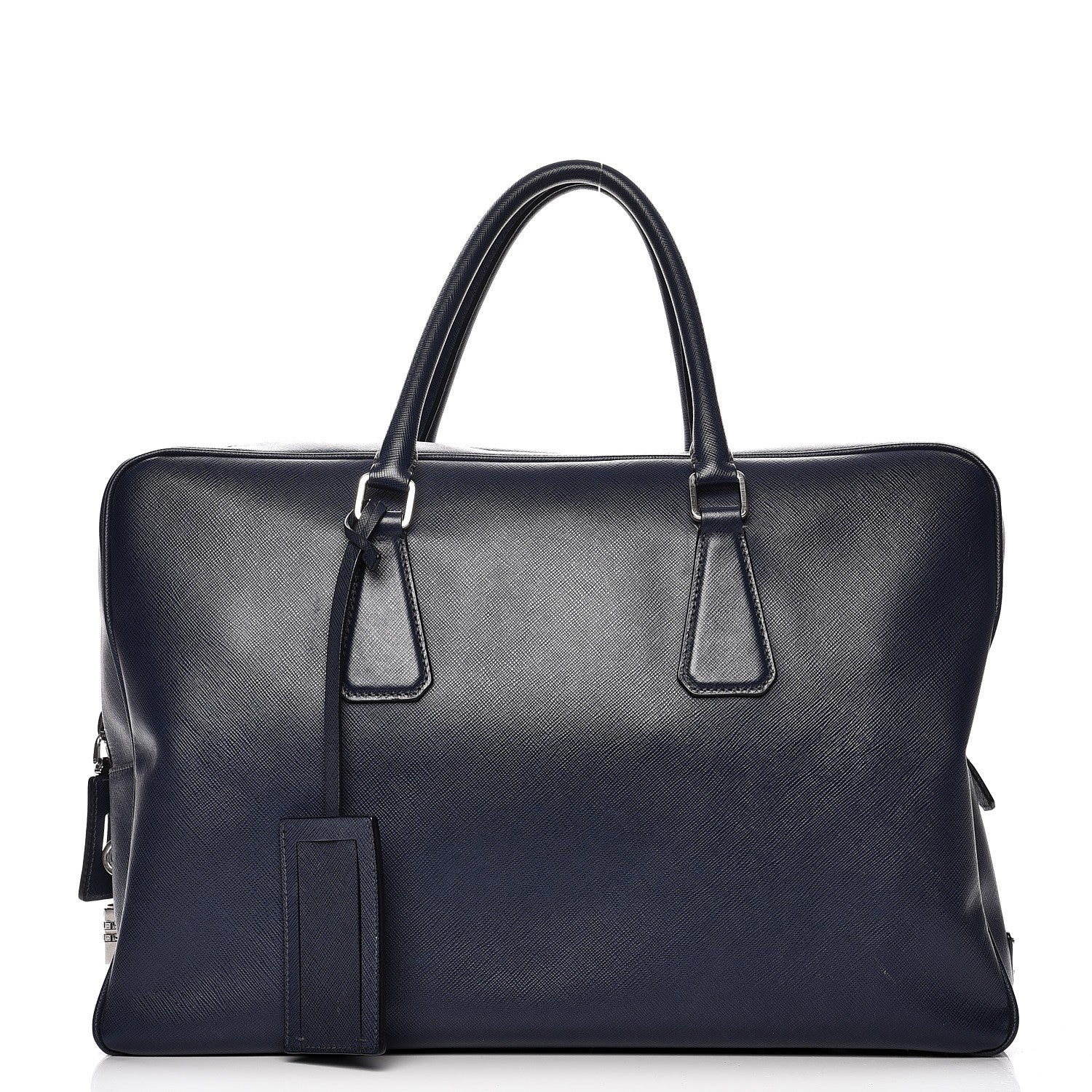 Prada Saffiano Travel Briefcase Baltico 1 of 13