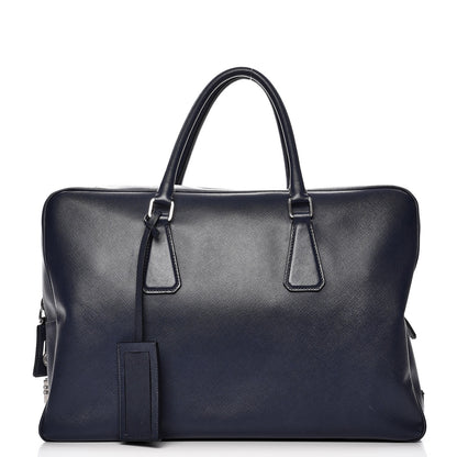 Prada Saffiano Travel Briefcase Baltico 1 of 13