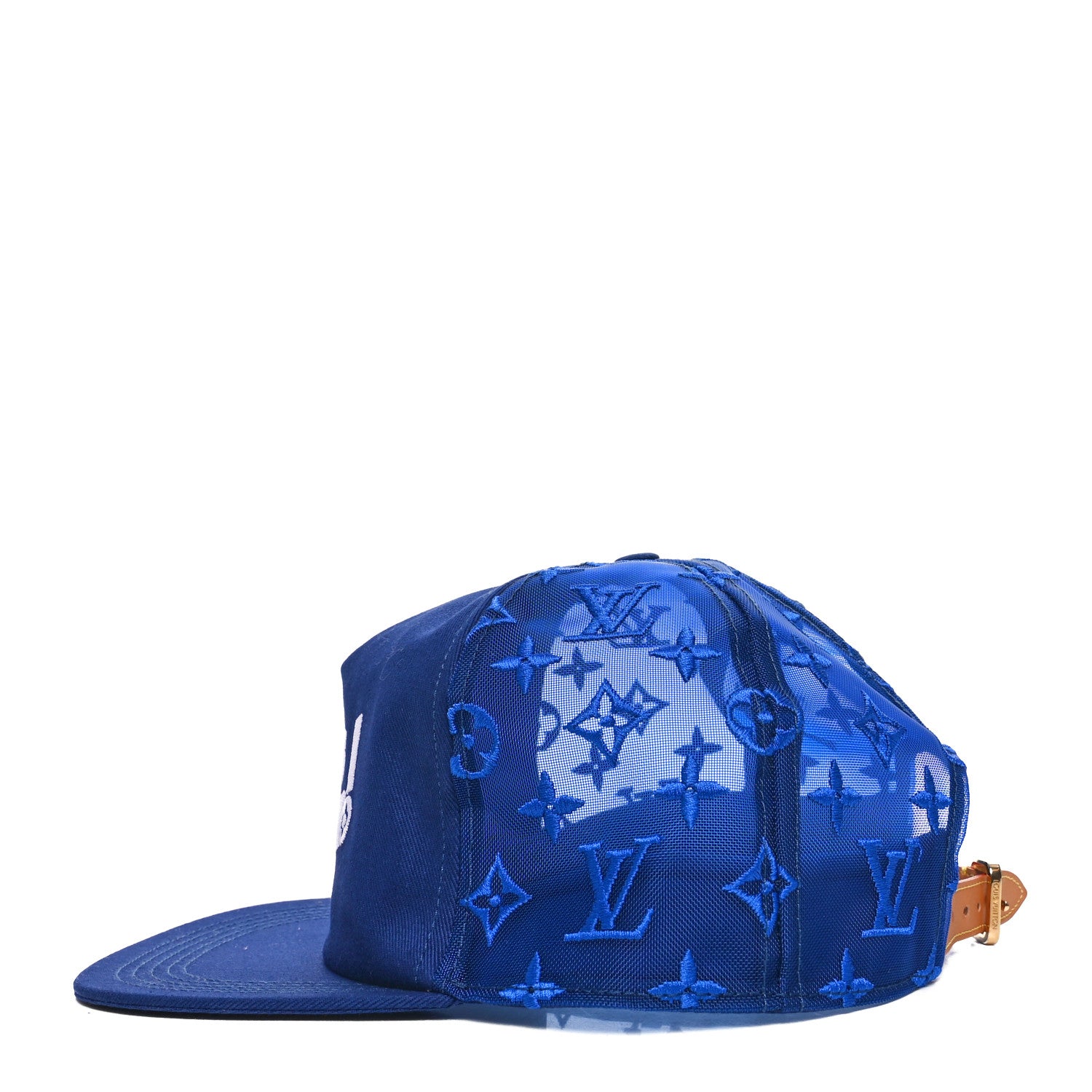 Louis Vuitton Mesh Embroidered Everyday LV Cap 58 Blue 4 of 10