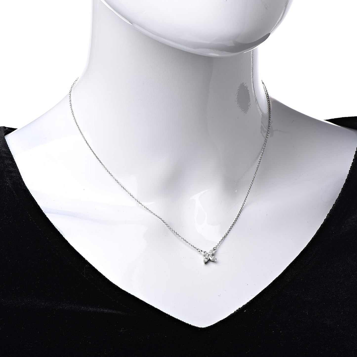 Platinum Diamond Small Victoria Necklace