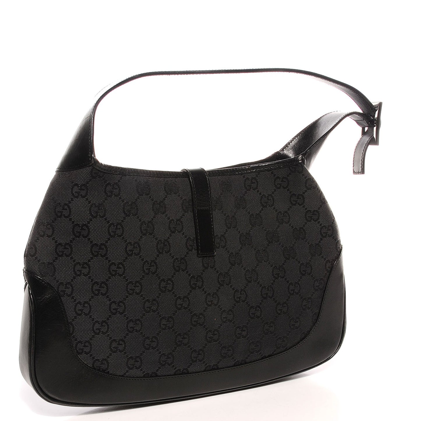 Monogram Small Jackie O Hobo Black