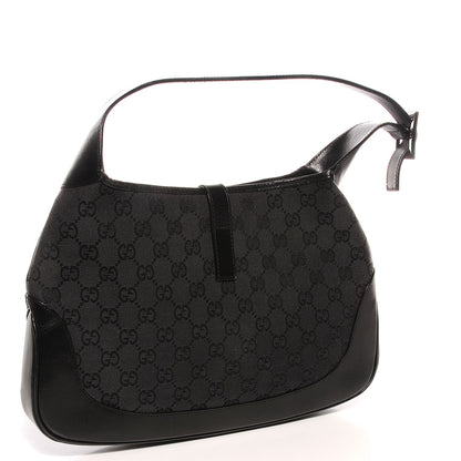 Gucci Monogram Small Jackie O Hobo Black 3 of 7