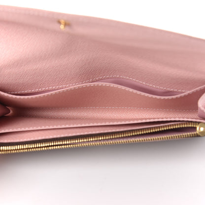 Louis Vuitton Damier Ebene Caissa Wallet Rose Ballerine 5 of 7