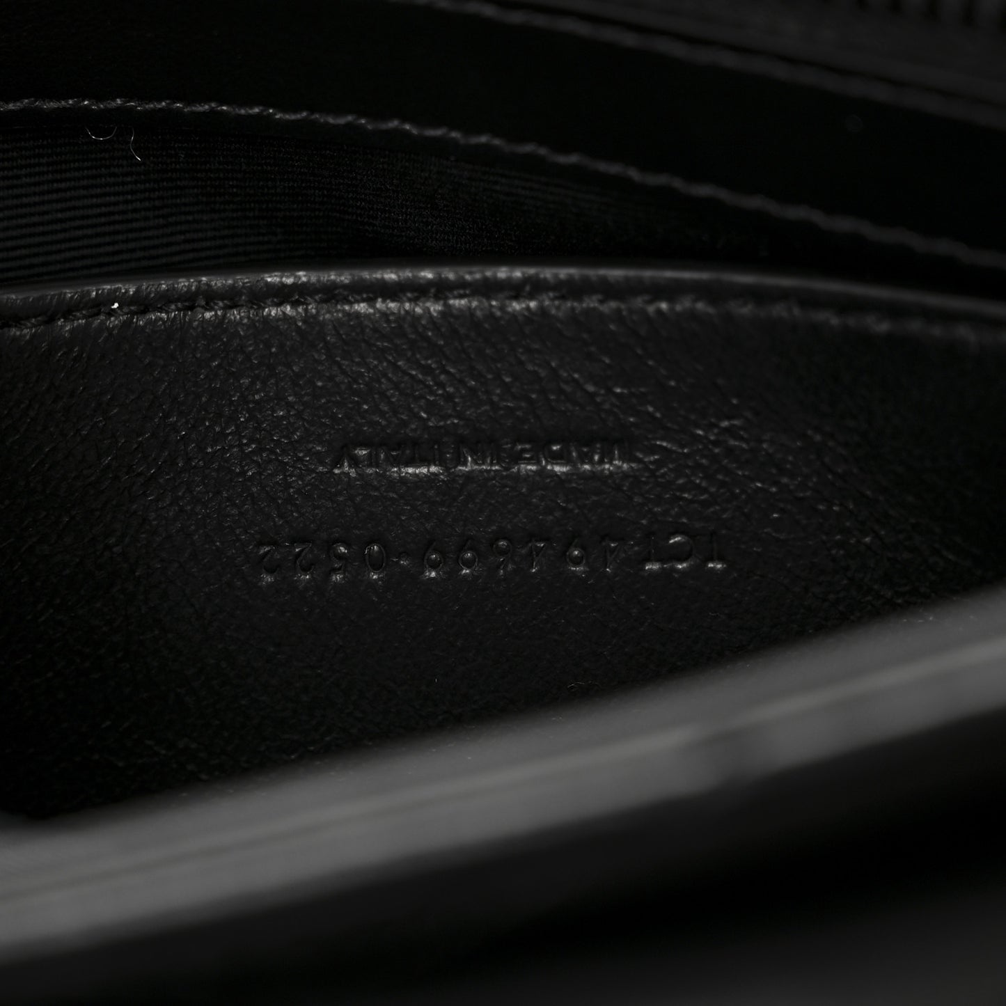 Calfskin Y Quilted Monogram Monochrome Small Loulou Chain Satchel Black