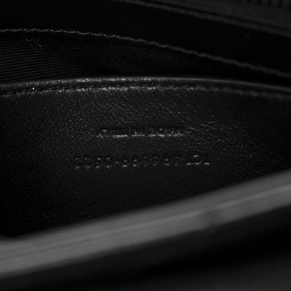Saint Laurent Calfskin Y Quilted Monogram Monochrome Small Loulou Chain Satchel Black 7 of 10