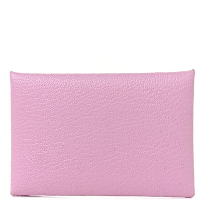 Hermes Chevre Mysore Calvi Card Case Mauve Sylvestre 1 of 9