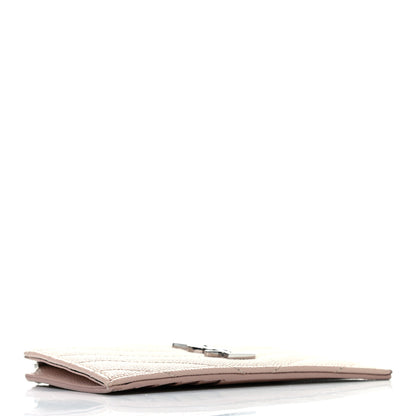 Saint Laurent Monogram Grain de Poudre 5 Fragments Zip Pouch Card Holder Nude Powder 4 of 7