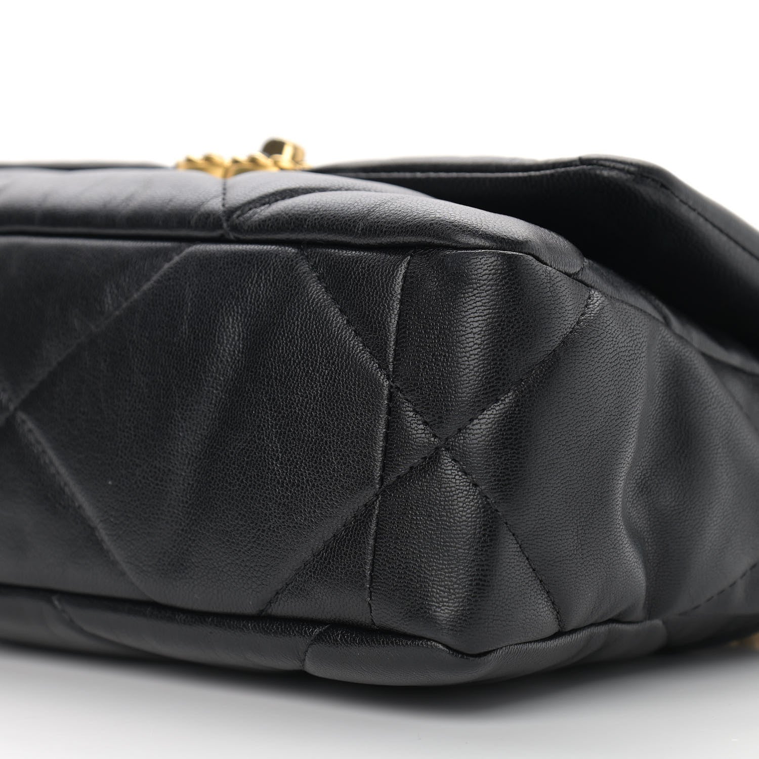 Chanel Goatskin Quilted Medium Chanel 19 Flap Black 10 of 11