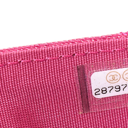 Chanel Caviar Quilted Medium Boy Flap Wallet Fuchsia 6 of 7