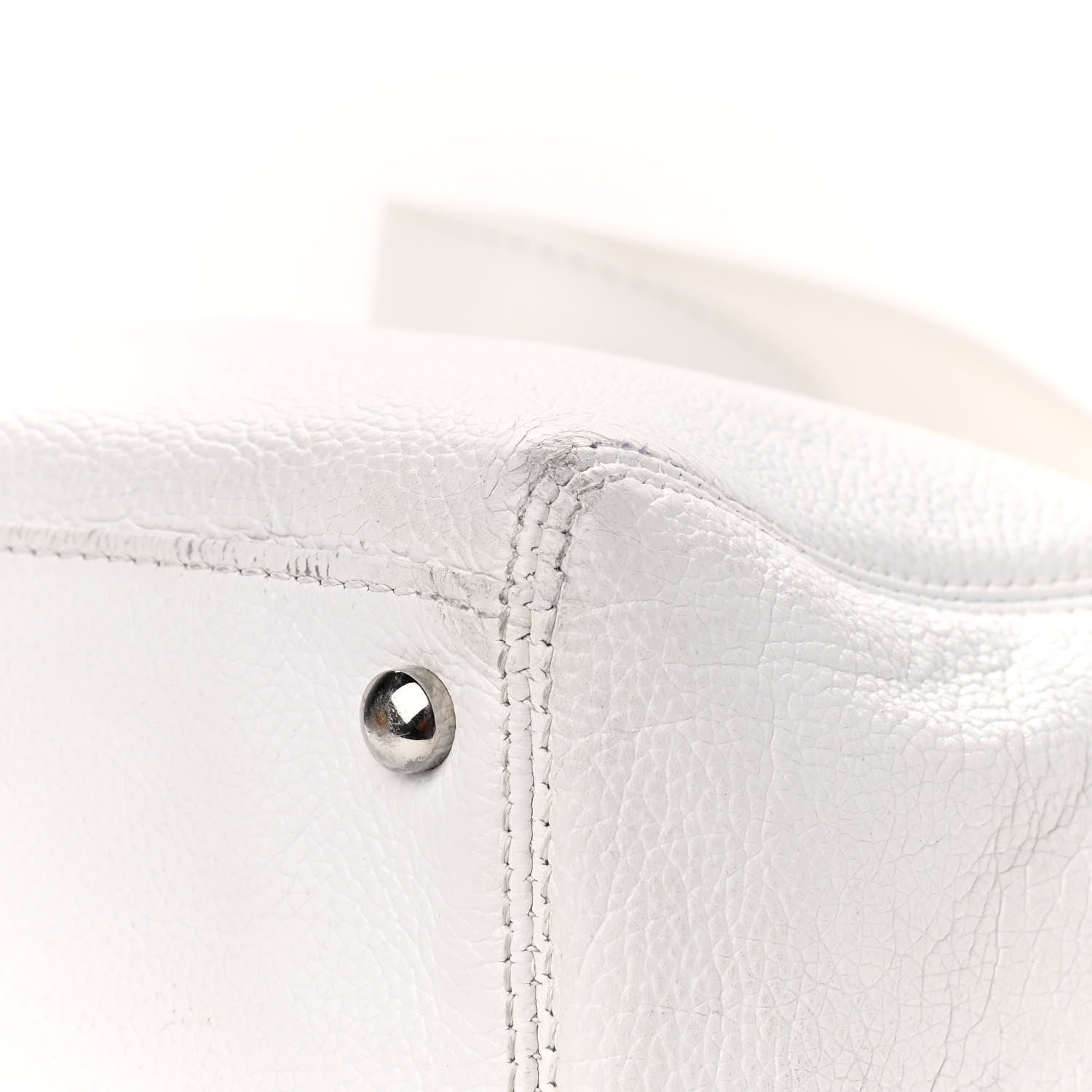 Chanel Calfskin Cerf Executive Shopper Tote White 24 of 24