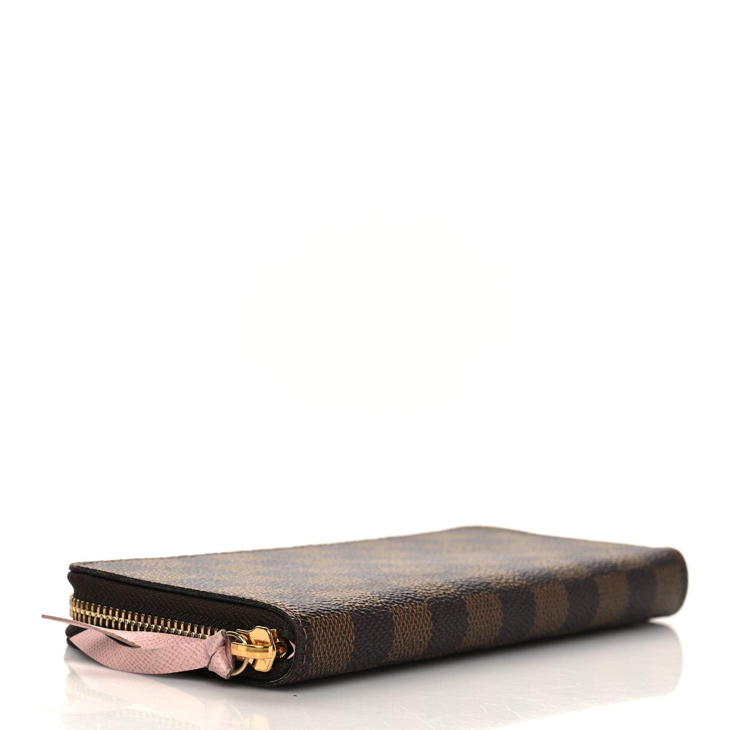 Damier Ebene Clemence Wallet Rose Ballerine