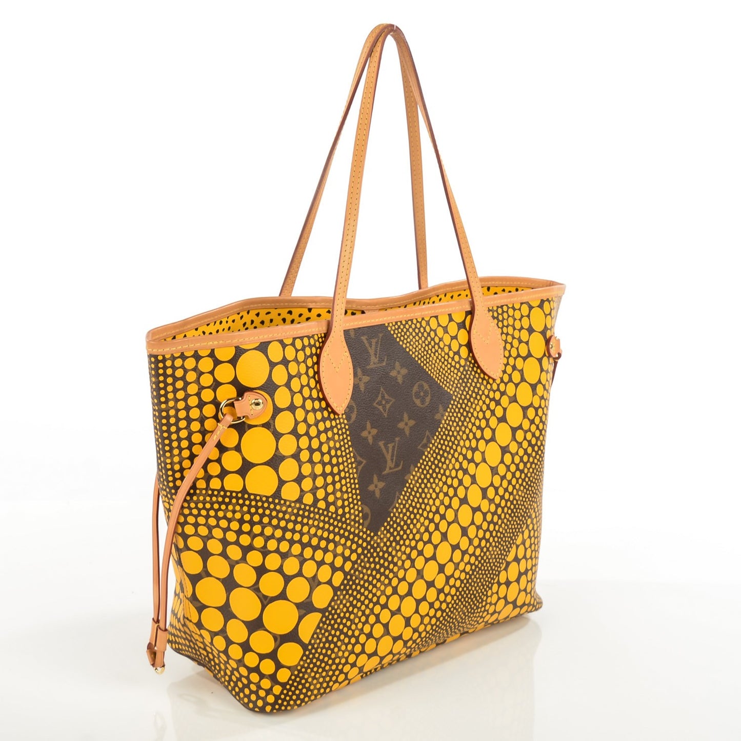Monogram Kusama Waves Neverfull MM Yellow