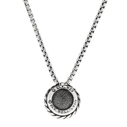 David Yurman Sterling Silver 18K Yellow Gold 8mm Petite Chatelaine Pendant Necklace 4 of 5