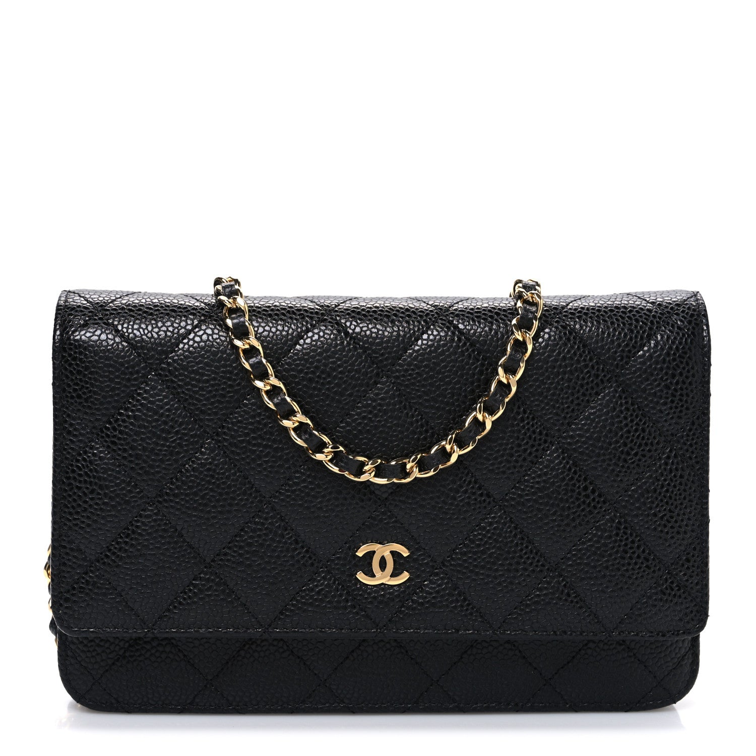 Chanel Caviar Quilted Wallet on Chain WOC Black 1 of 11