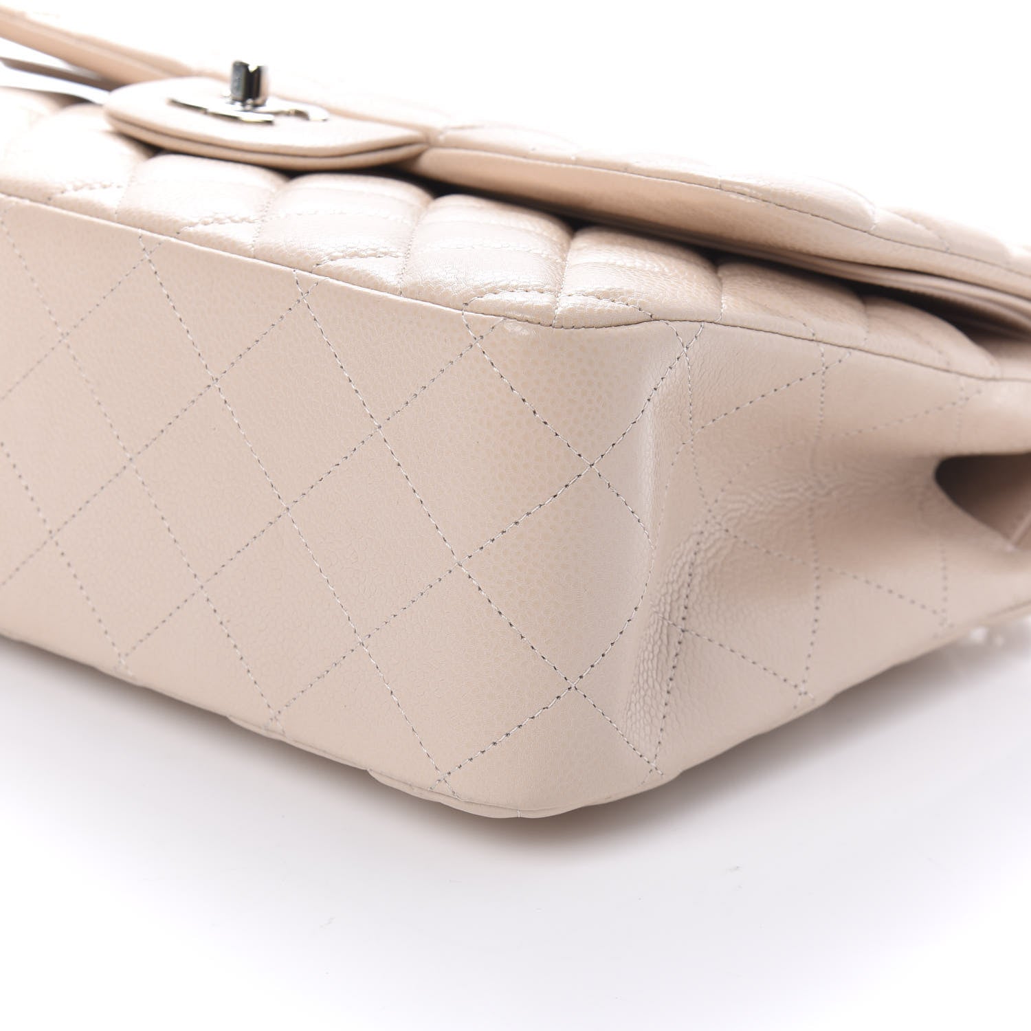 Chanel Caviar Quilted Jumbo Double Flap Light Pink 7 of 10